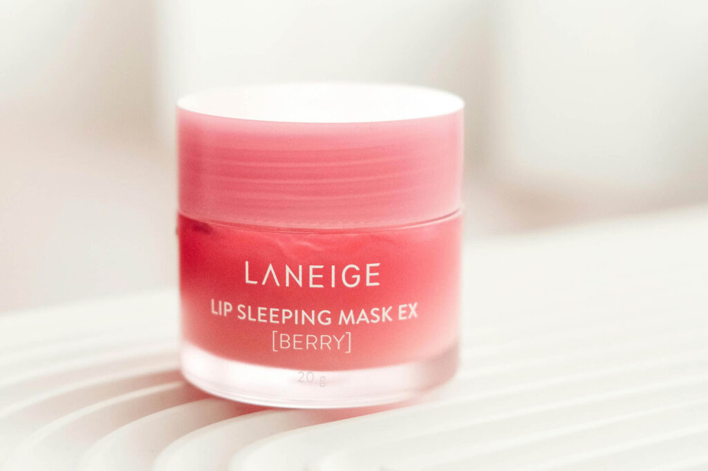 A photo of the Laneige lip sleeping mask in Berry