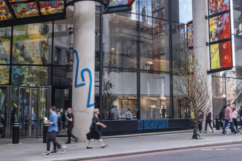 22 Bishopsgate, main building entrance, note this is nit the entrance to Horizon 22, the free viewing platform