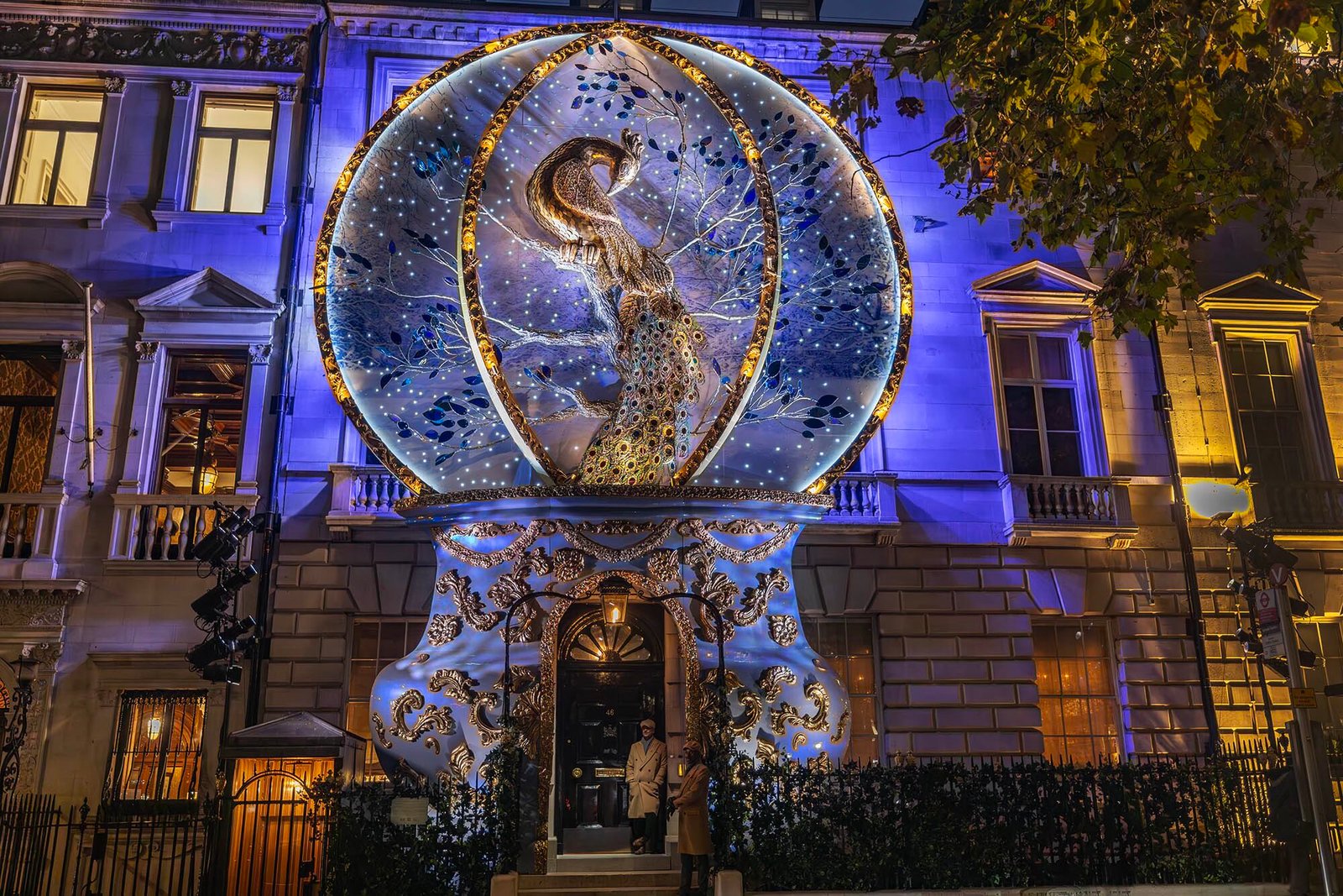 London Christmas lights selfguided walking tour London With Littles