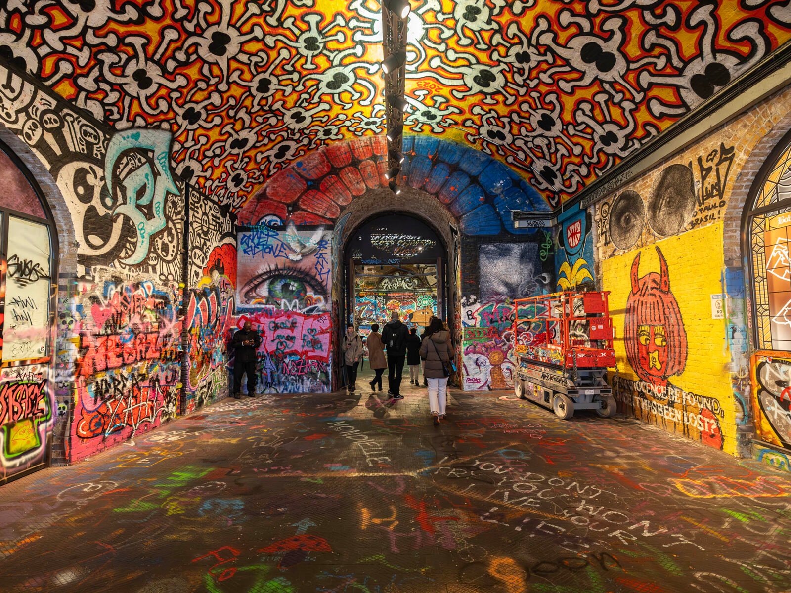 A look at: Leake Street Arches graffiti tunnel - London With Littles