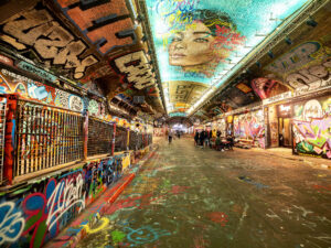 A look at: Leake Street Arches graffiti tunnel - London With Littles